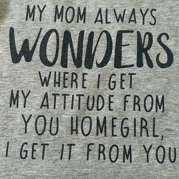 Boys casual sz 90 T-Shirt with Attitude Print gray color short sleeve round neck - Picture 7 of 8